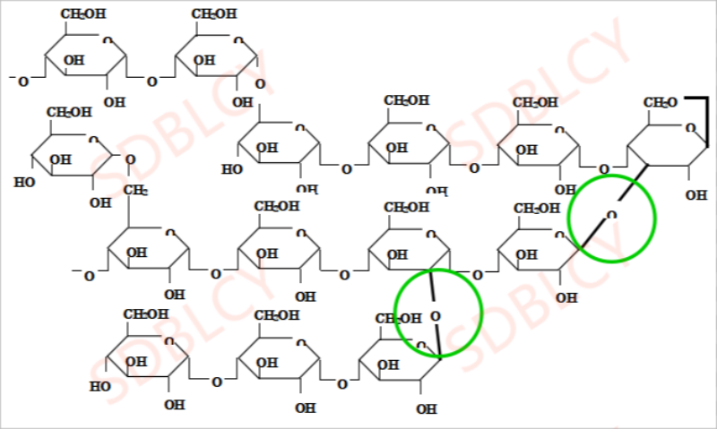 Resistant dextrin structure